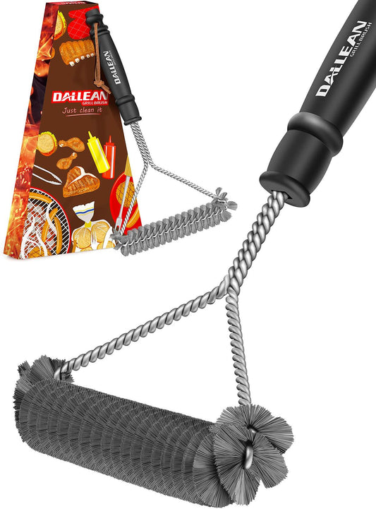 DALLEAN BBQ Grill Brush Durable Rust Resistant Bristles Outdoor Cleaning Tool
