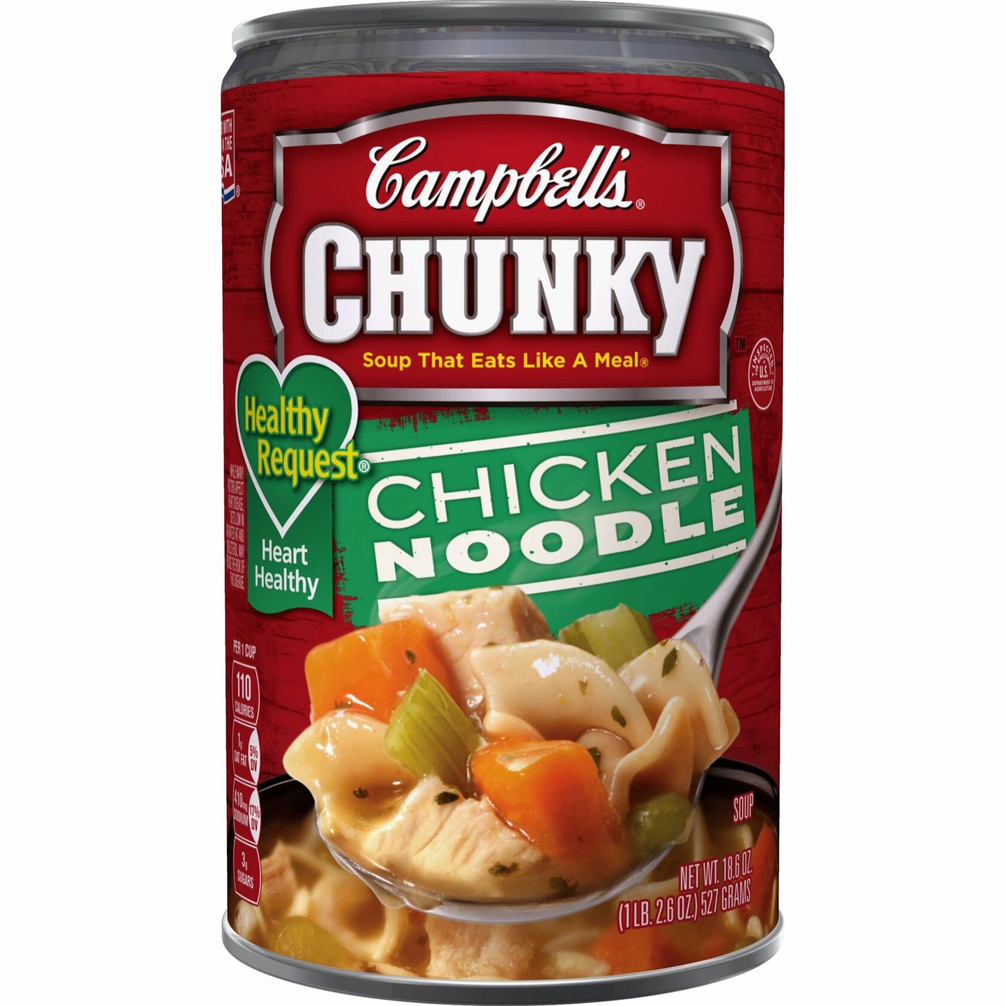 BestBy10/26 Campbell's Chunky Healthy Request Chicken Noodle Soup 18.6oz 4 Pack