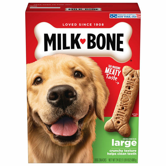 BestBy03/26 Milk-Bone Original Dog Treats 24oz Large Dogs Crunchy Biscuits