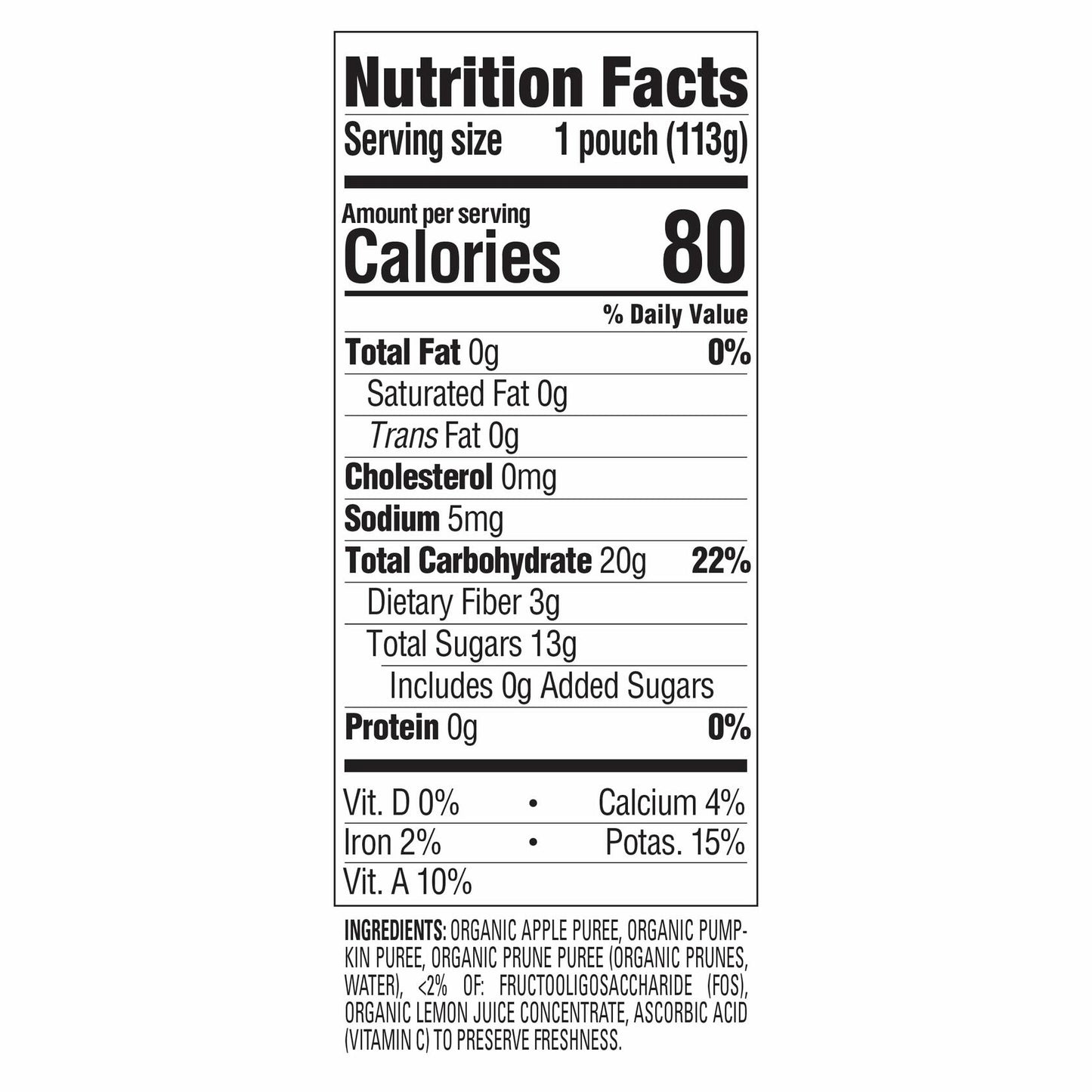 BestBy07/25 Happy Baby Organic Digestive Support Stage 2 Baby Food 4oz Pouch x16