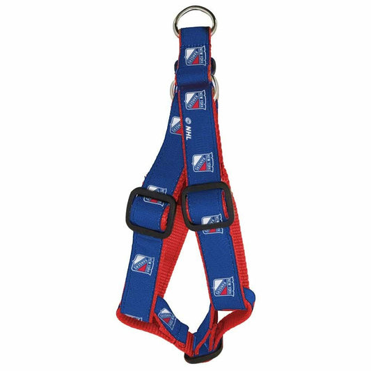 NHL New York Rangers Dog Harness Large Royal Adjustable Padded
