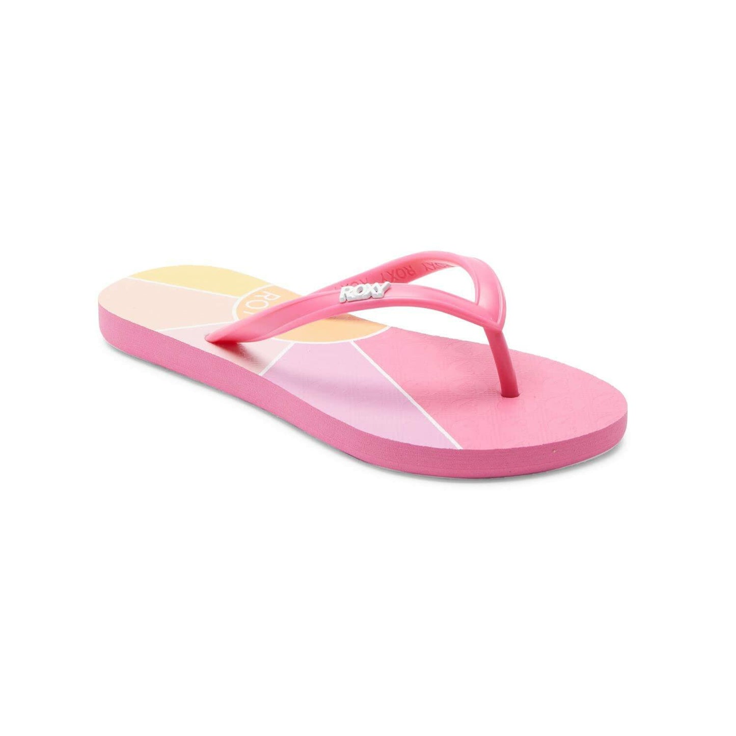 Roxy Girls RG Viva Sandal Flip-Flop Pink Overflow Size 5 Big Kid New