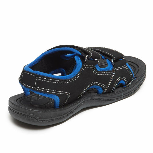 Skysole Boys Double Adjustable Strap Lightweight Slippers Royal Size 7-8 Toddler