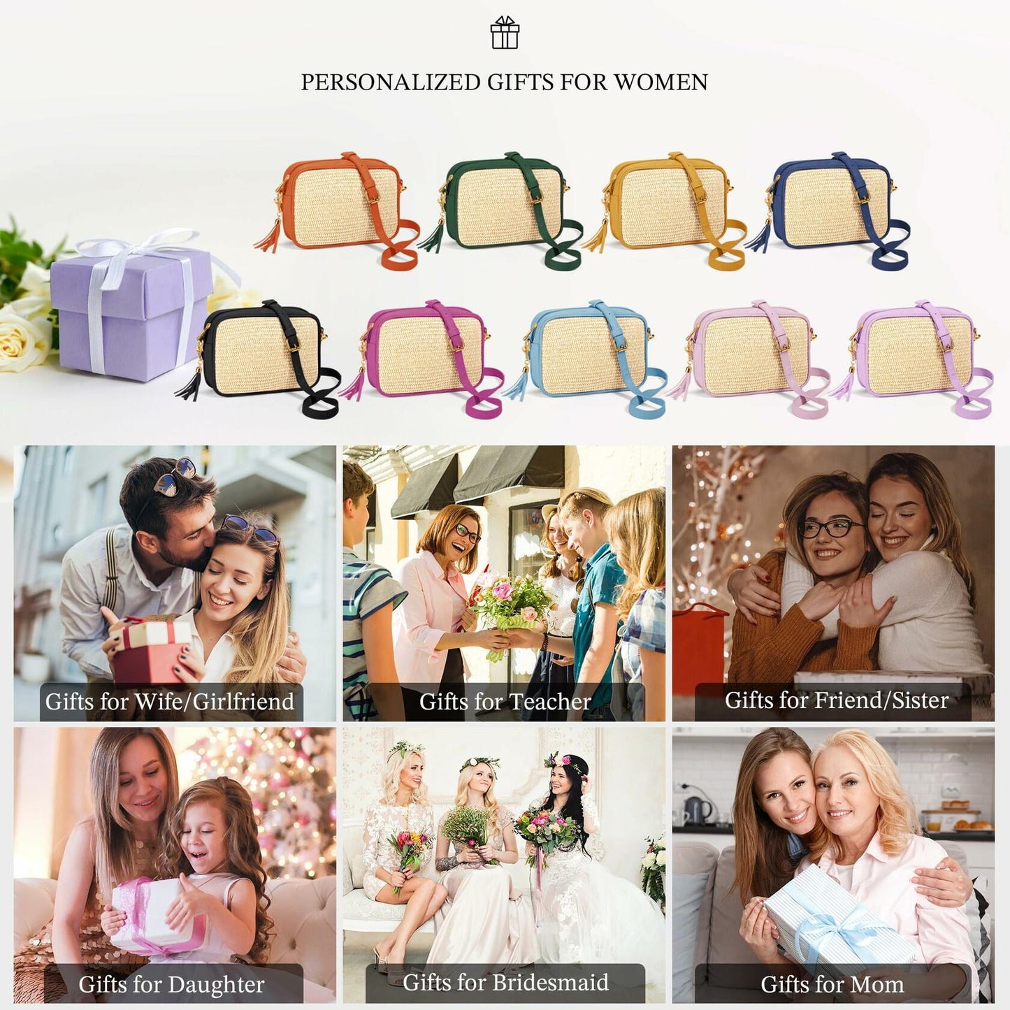 YOOLIFE Women's Small Crossbody Bag Black - Compact Stylish Handbag