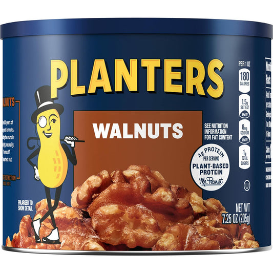 BestBy02/25 PLANTERS Walnuts Individual Nut Snack Pack 7.25oz - Pack of 1