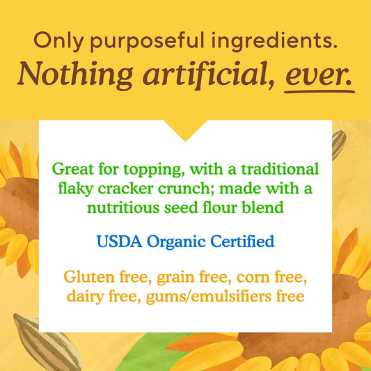 BestBy04/25 Simple Mills Organic Seed Crackers Original Gluten Free Vegan 4.25oz