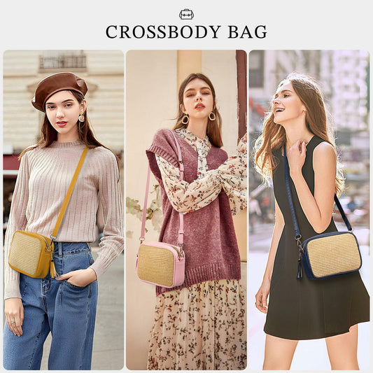 YOOLIFE Women's Small Crossbody Bag Black - Compact Stylish Handbag