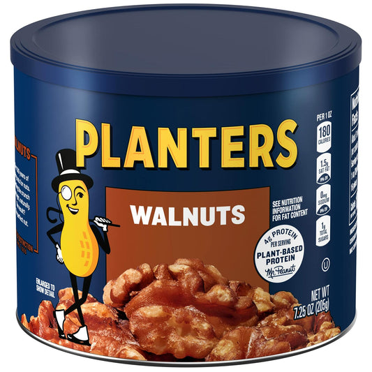 BestBy02/25 PLANTERS Walnuts Individual Nut Snack Pack 7.25oz - Pack of 1