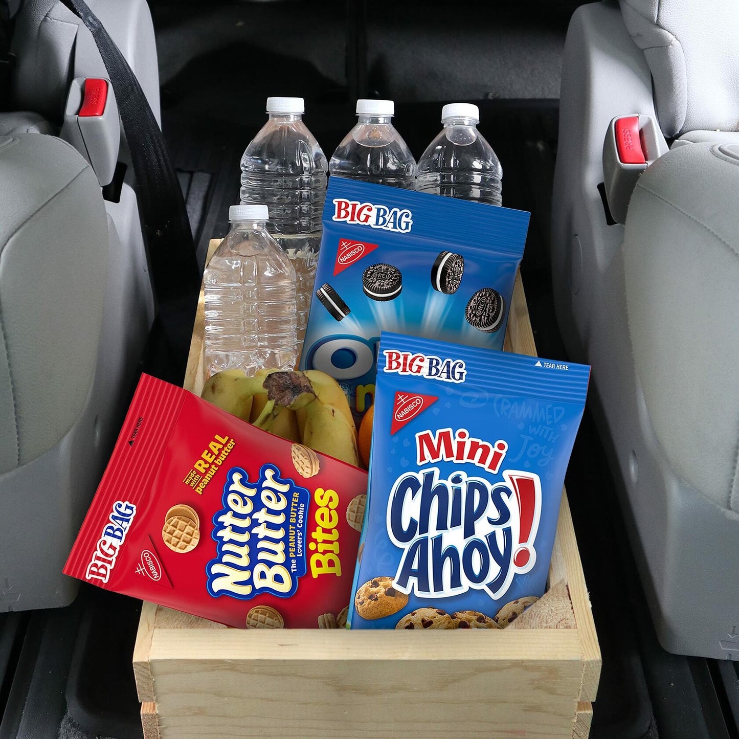 Nabisco Variety Pack 15 Bags Oreo Mini, Chips Ahoy, Nutter Butter, Ritz New