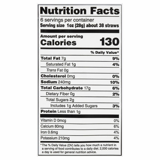 BestBy12/24 Sensible Portions Garden Veggie Straws BBQ, 6 Oz Snack Pack