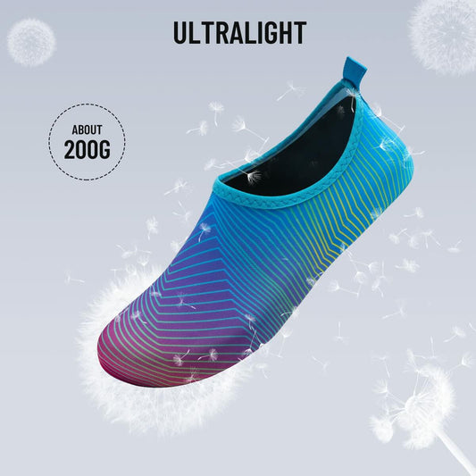 NING MENG Water Shoes Unisex Quick-Dry Aqua Yoga Socks Size 9.5/8.5 Colorful