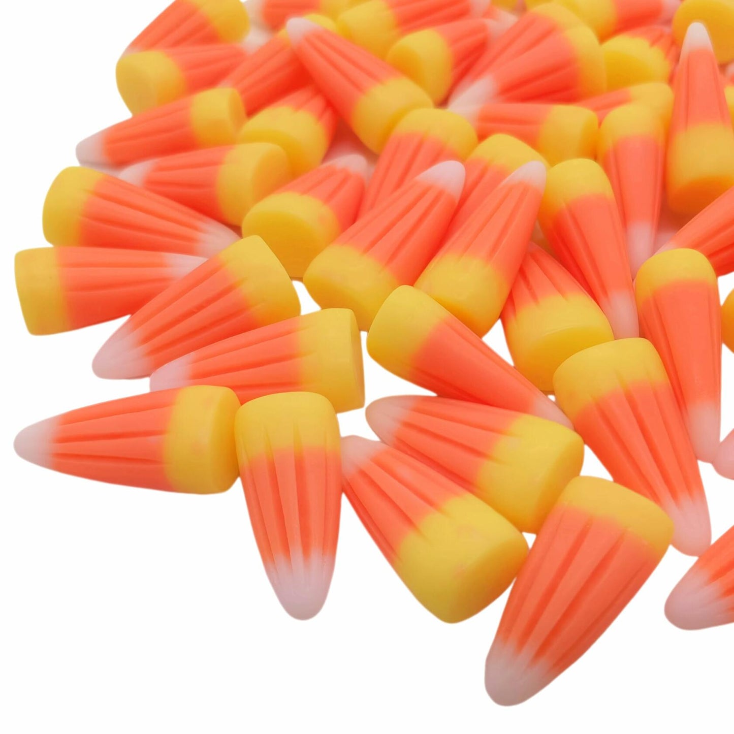 M2cbridge Halloween Resin Candy Corn Mini 3D with Eyepin 60pcs