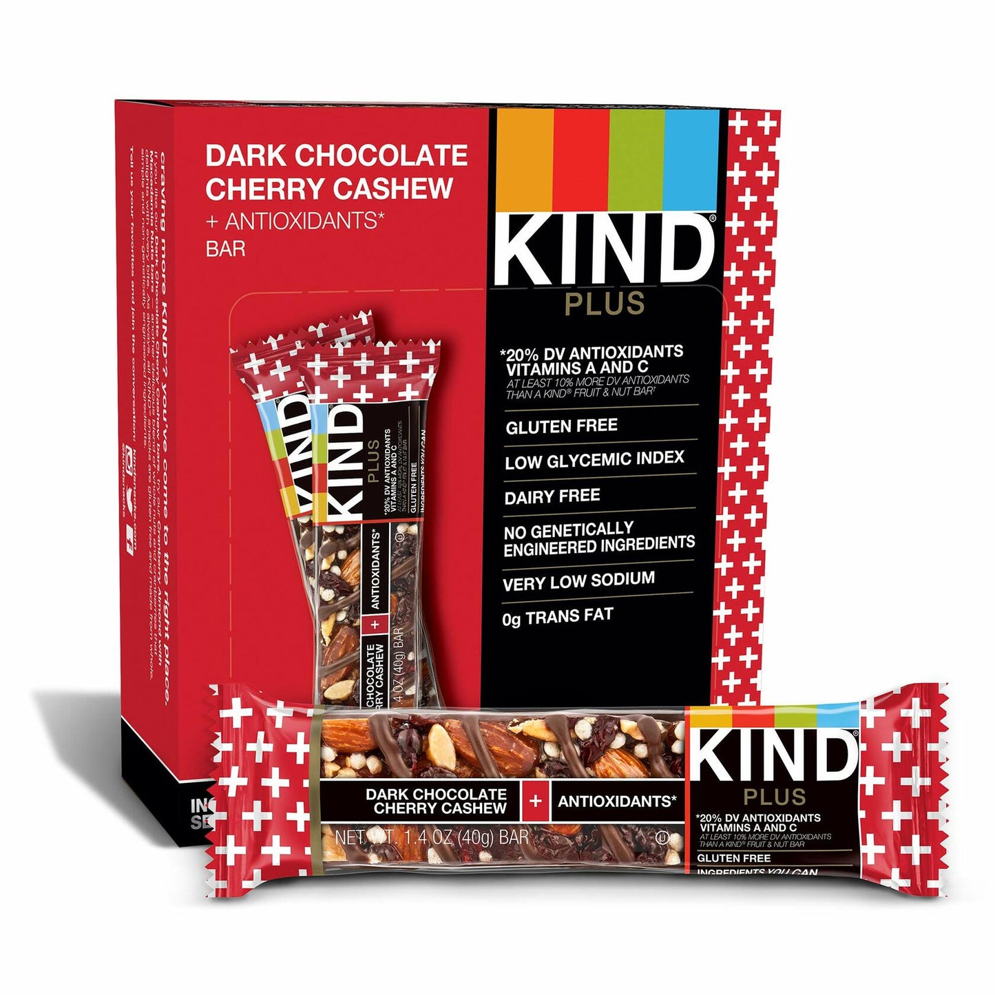 BestBy01/25 KIND Bars Cranberry Almond Antioxidants Macadamia Nuts Gluten Free