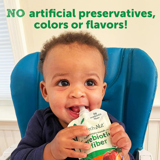 BestBy01/25 Beech-Nut BabyFood Pouches Zucchini Spinach Banana 3.5oz 12 Pack New