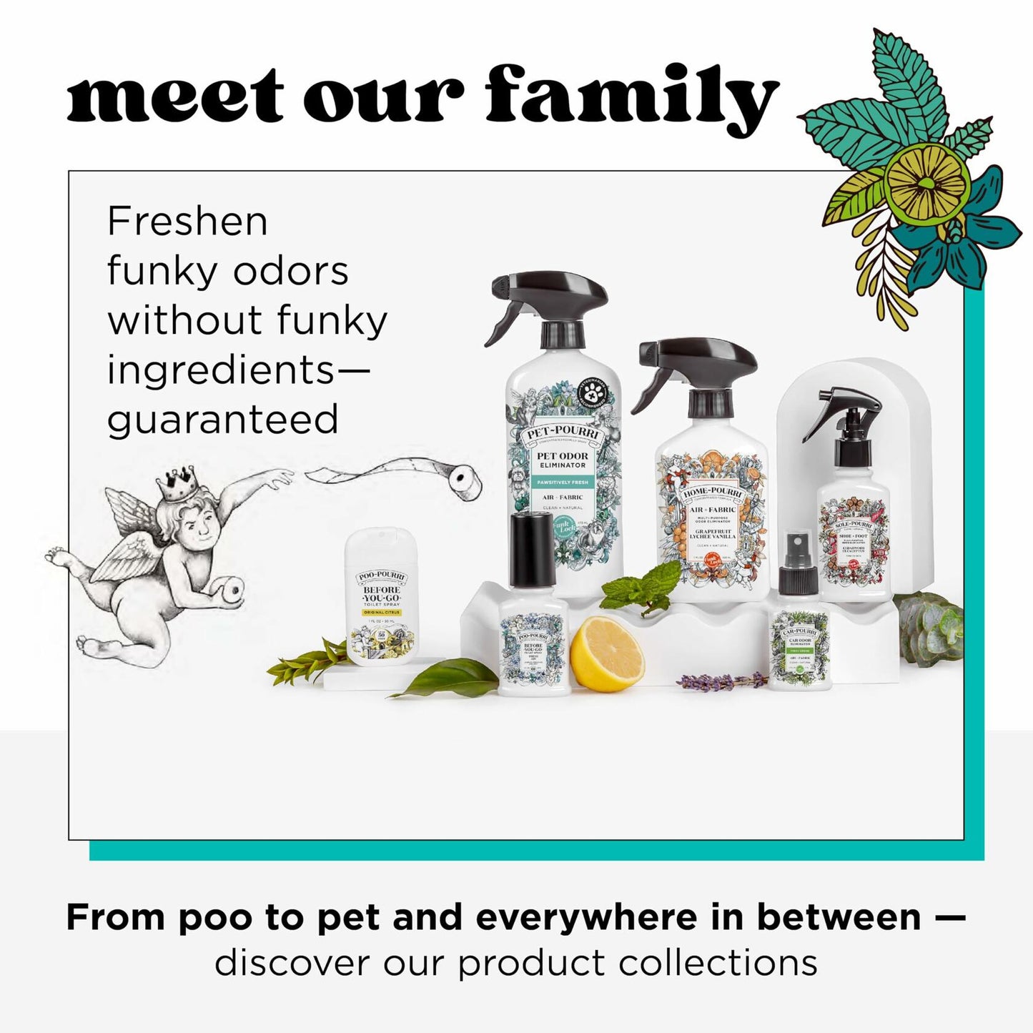 Poo~Pourri Tropical Hibiscus Air & Toilet Spray 1oz Travel Size