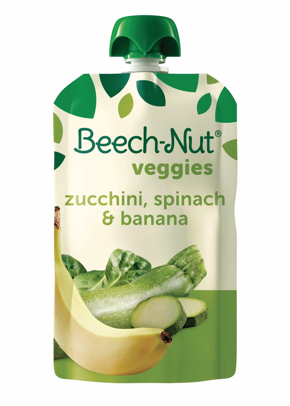 BestBy01/25 Beech-Nut BabyFood Pouches Zucchini Spinach Banana 3.5oz 12 Pack New