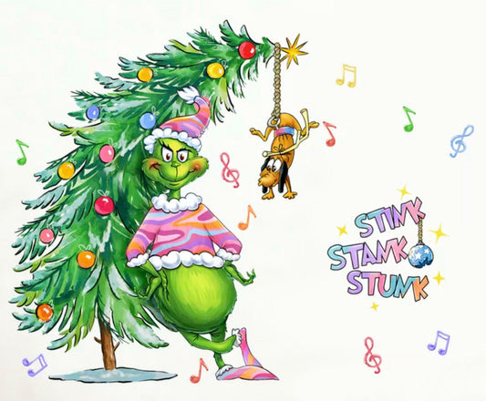 Yovkky Xmas Tree Wall Decals 2025 New Year Holiday Bedroom Home Decor