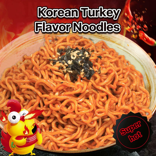 BestBy03/25 BaiXiang Korean Spicy Hot Flavor Ramen Noodles, Pack of 5, Instant