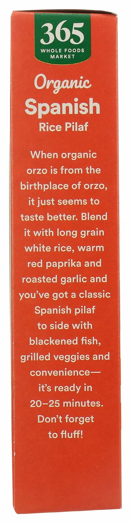 BestBy01/25 365 by Whole Foods Organic Spanish Rice Pilaf 6.1oz - Organic,