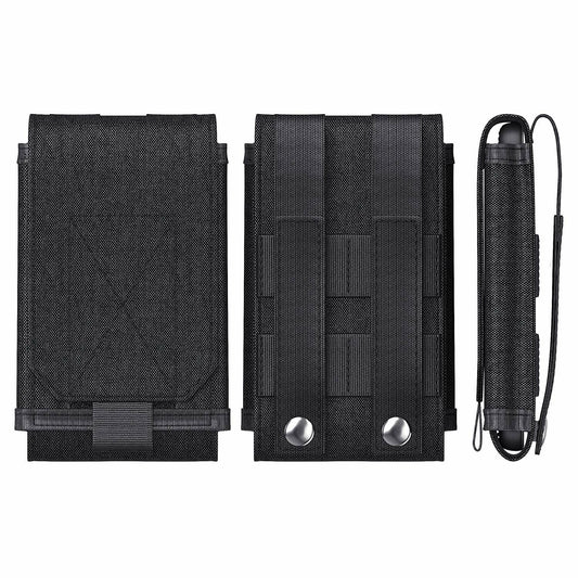 PiTau Army Molle Large Phone Belt Holster Pouch for Large Screen Cellphone