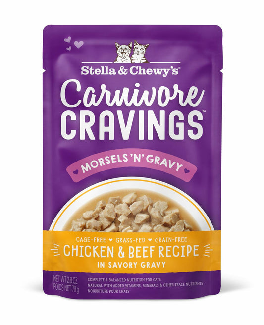 BestBy04/25 Stella & Chewy’s Carnivore Cravings Chicken & Beef 12x2.8oz Wet Cat