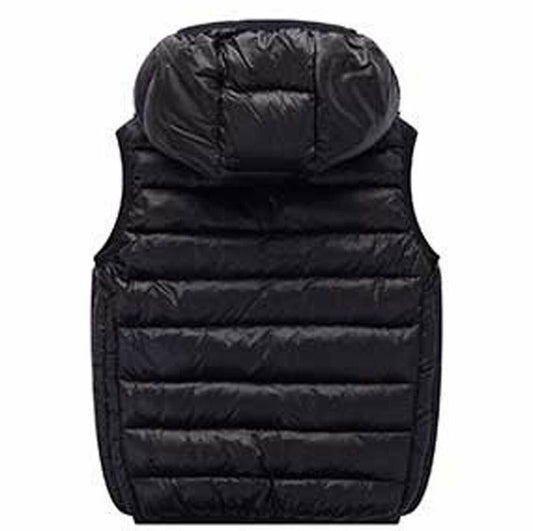 LANBAOSI Kids Winter Hooded Puffer Vest Lightweight Sleeveless Size 4T