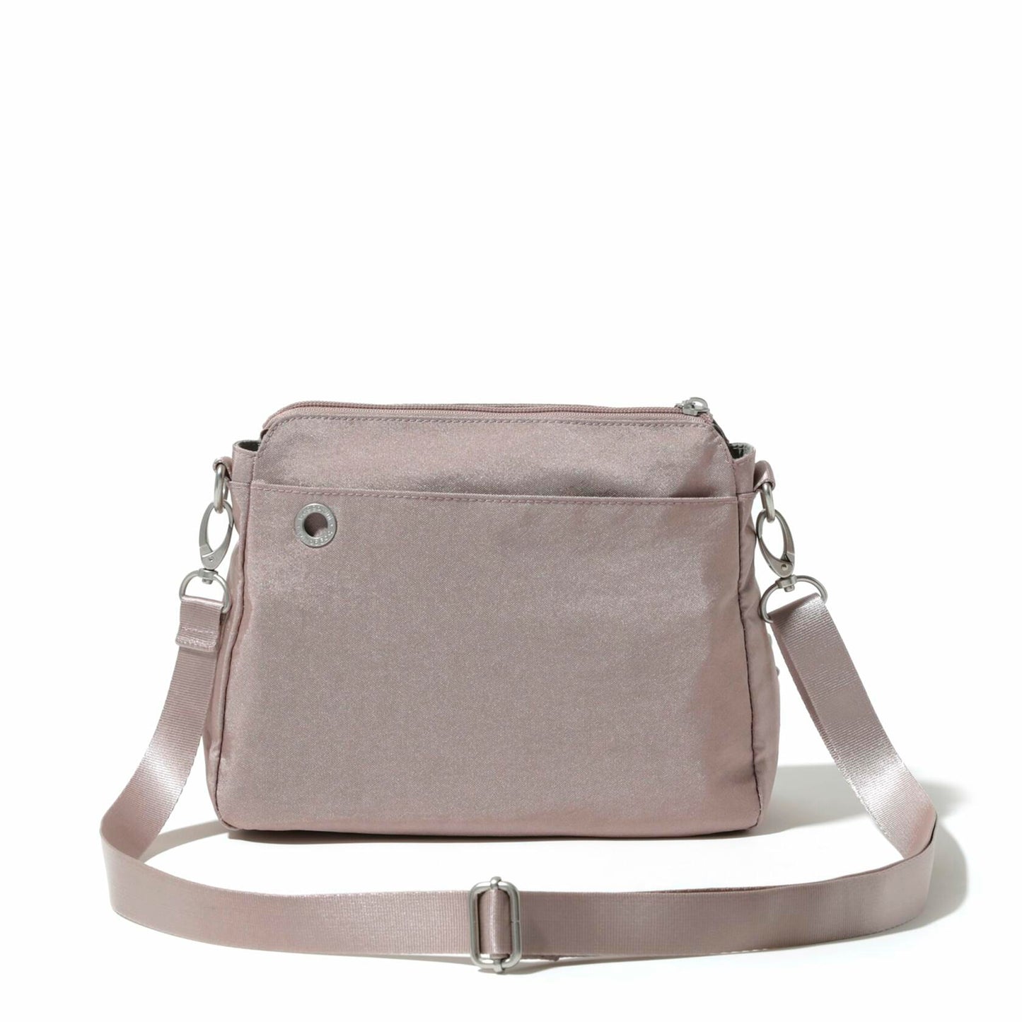 Baggallini Calais Crossbody Bag Blush Shimmer Women's Stylish Shoulder Bag