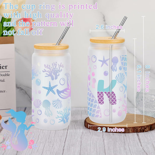 JTENGTOP Mermaid Fanny Pack Crossbody Belt Bag Initial D for Girls Ages 3-7