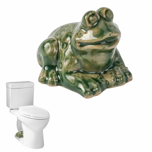 Kanroadi Frog Toilet Bolt Cover Green Resin 1 Piece Standard Size Bathroom