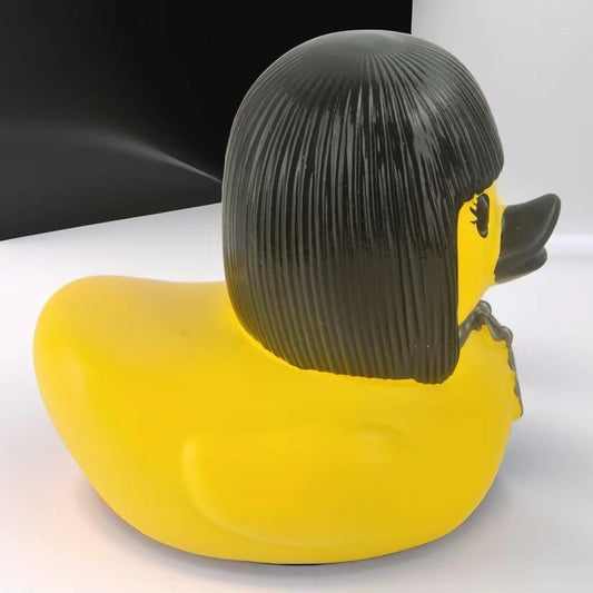 Gothic Dark Resin Satanic Duck 3.15 Inch Black Vintage Home Decor