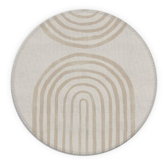 Knibeo Rainbow Mouse Pad 7.9x7.9in Round Waterproof Special Education Gift