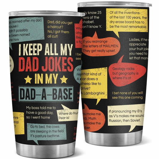 AGOT 20oz Tumbler Funny Jokes Gift for Dad Stainless Steel Father's Day