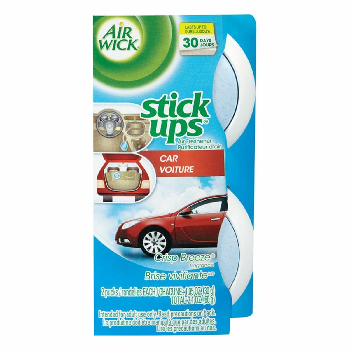 Air Wick Stick Ups Crisp Breeze Air Freshener 2ct Pack of 12 Fresh Scent