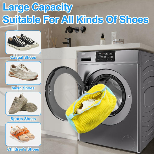 Generic Laundry Bag Yellow 1PCS Zipper Mesh Bag for Washing Machine