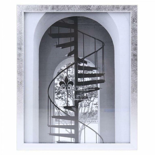 Lawrence Frames Chloe Burnished Silver Composite-Wood 8x10 Frame
