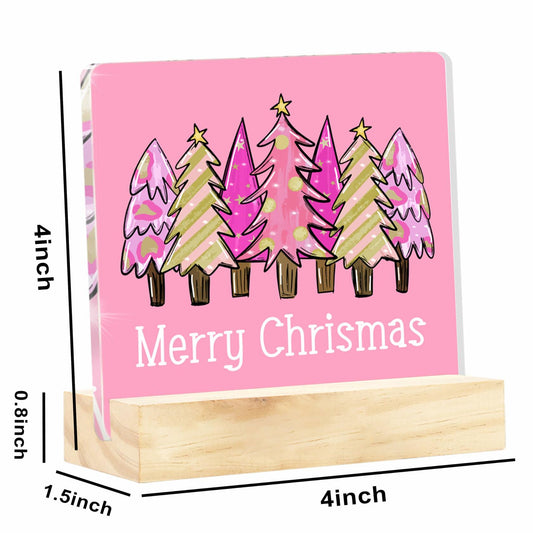 Christmas Vacation Movie Sign 4x4 Clear Acrylic Desk Decor Holiday Xmas