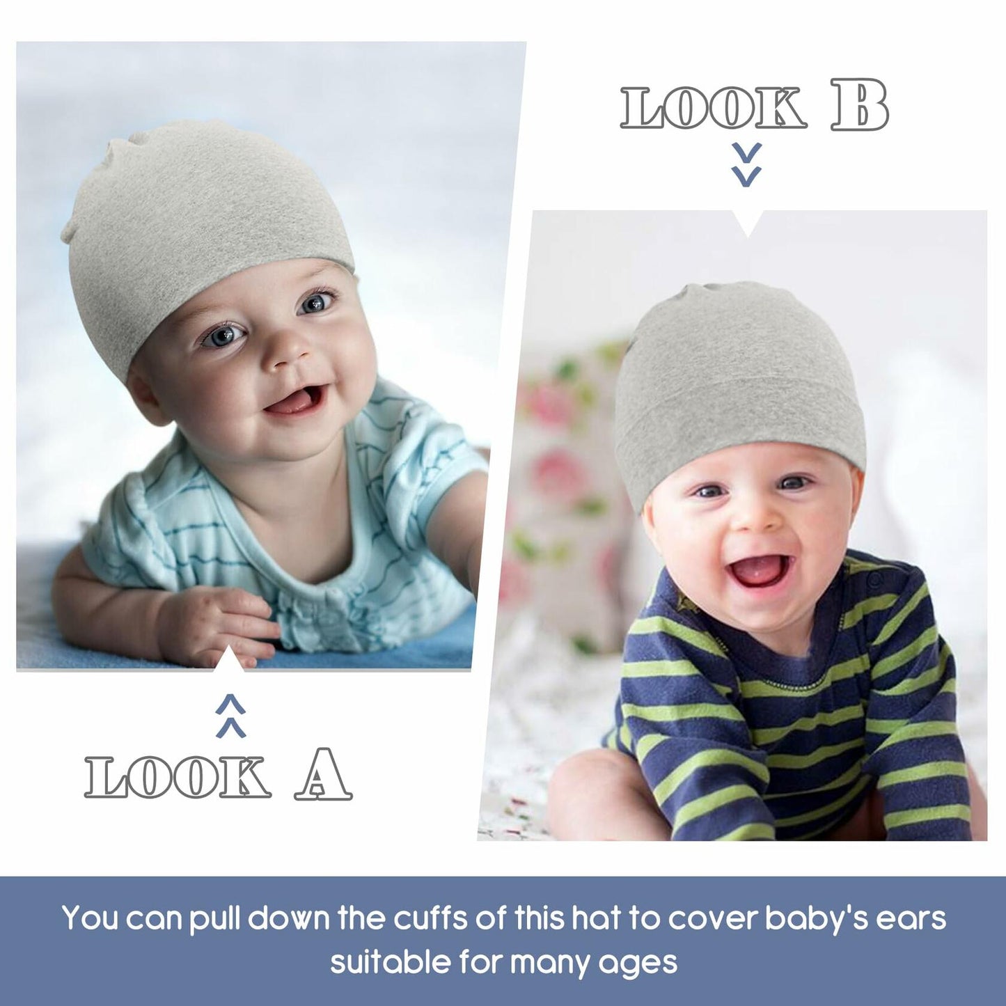 Zando Baby Pink Beanie Hat Soft Knit Winter Cap Size 12-18 Months
