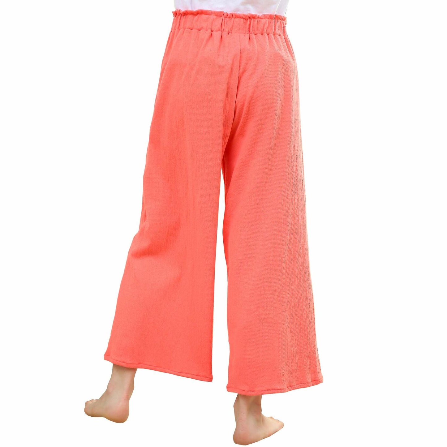 V.&GRIN Girls Wide-Leg Palazzo Pants Coral Size 7-16