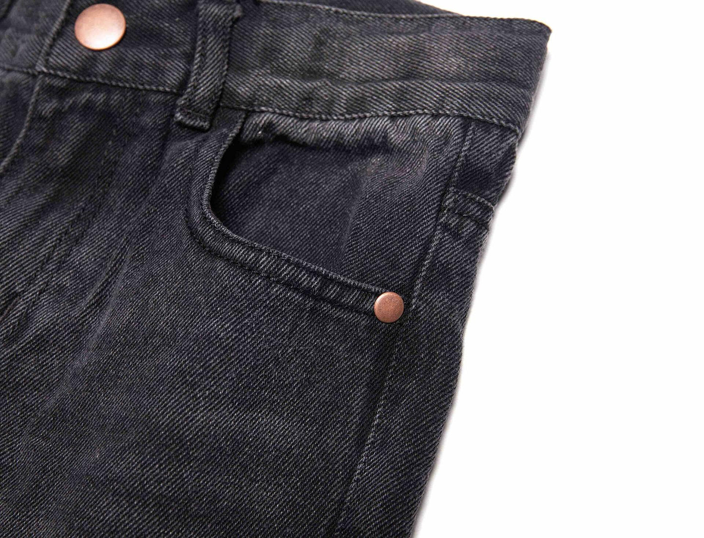 Bienzoe Boys Adjustable Waist Black Ripped Slim Denim Jeans Size 6