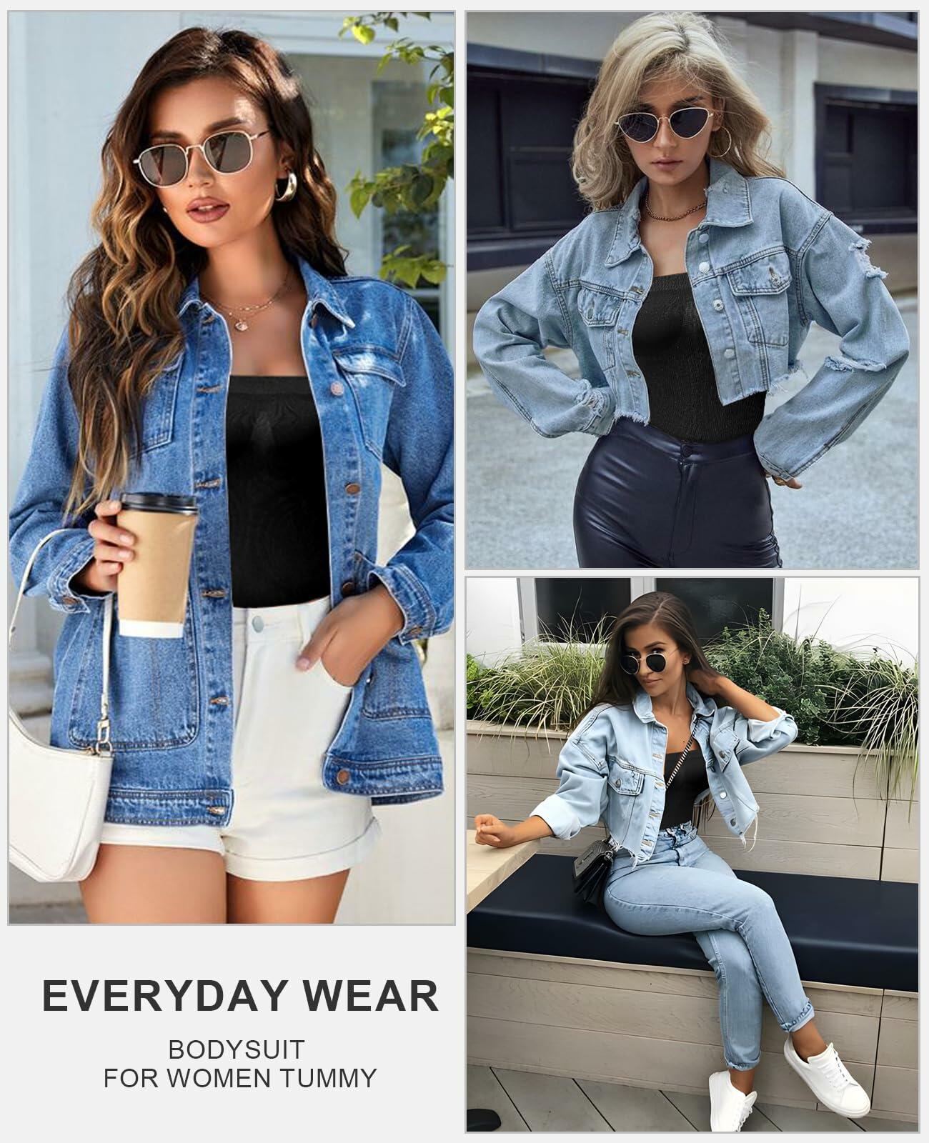 LeapBeast Strapless Shapewear Bodysuit Black L Tummy Control Bra