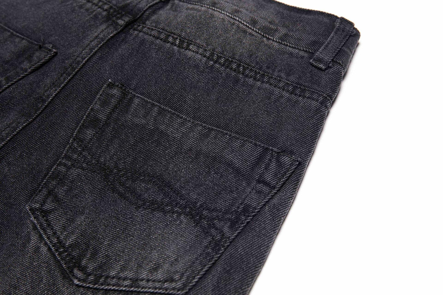 Bienzoe Boys Adjustable Waist Black Ripped Slim Denim Jeans Size 6