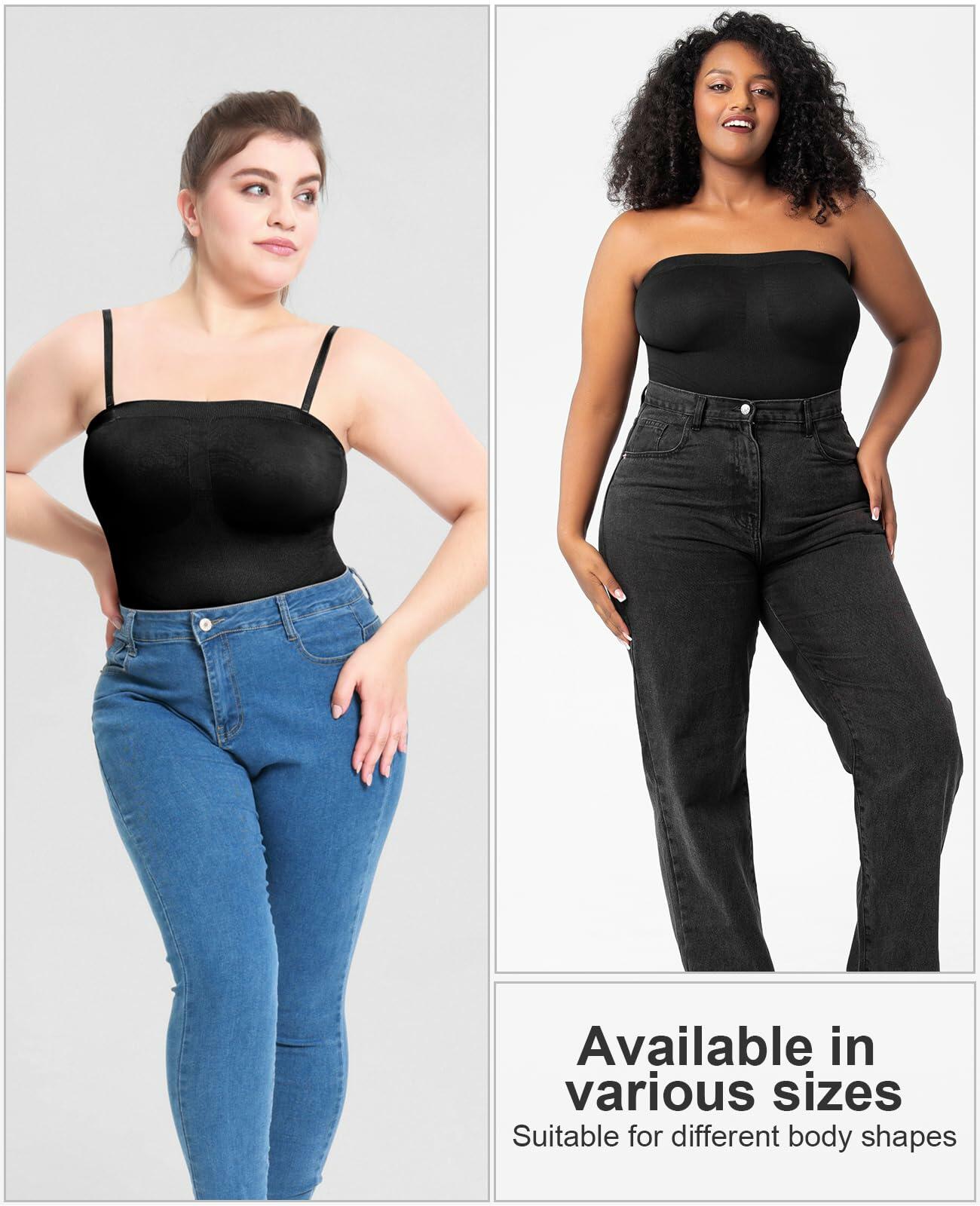 LeapBeast Strapless Shapewear Bodysuit Black L Tummy Control Bra