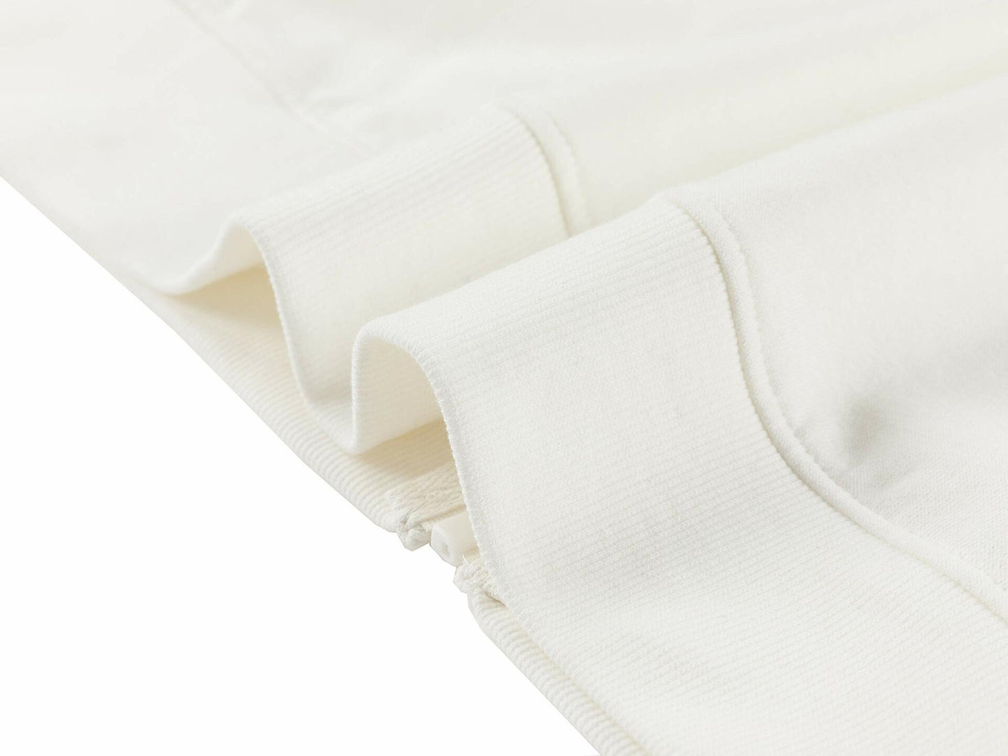AMERICLOUD Women's Soft Brushed Fleece Zip Up Hoodie White XXL New