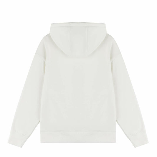 AMERICLOUD Women's Soft Brushed Fleece Zip Up Hoodie White XXL New