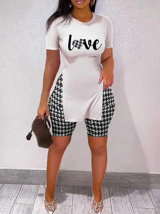 MRSYVES Women's Pullover & High Waist Leggings Set Black Size XXL