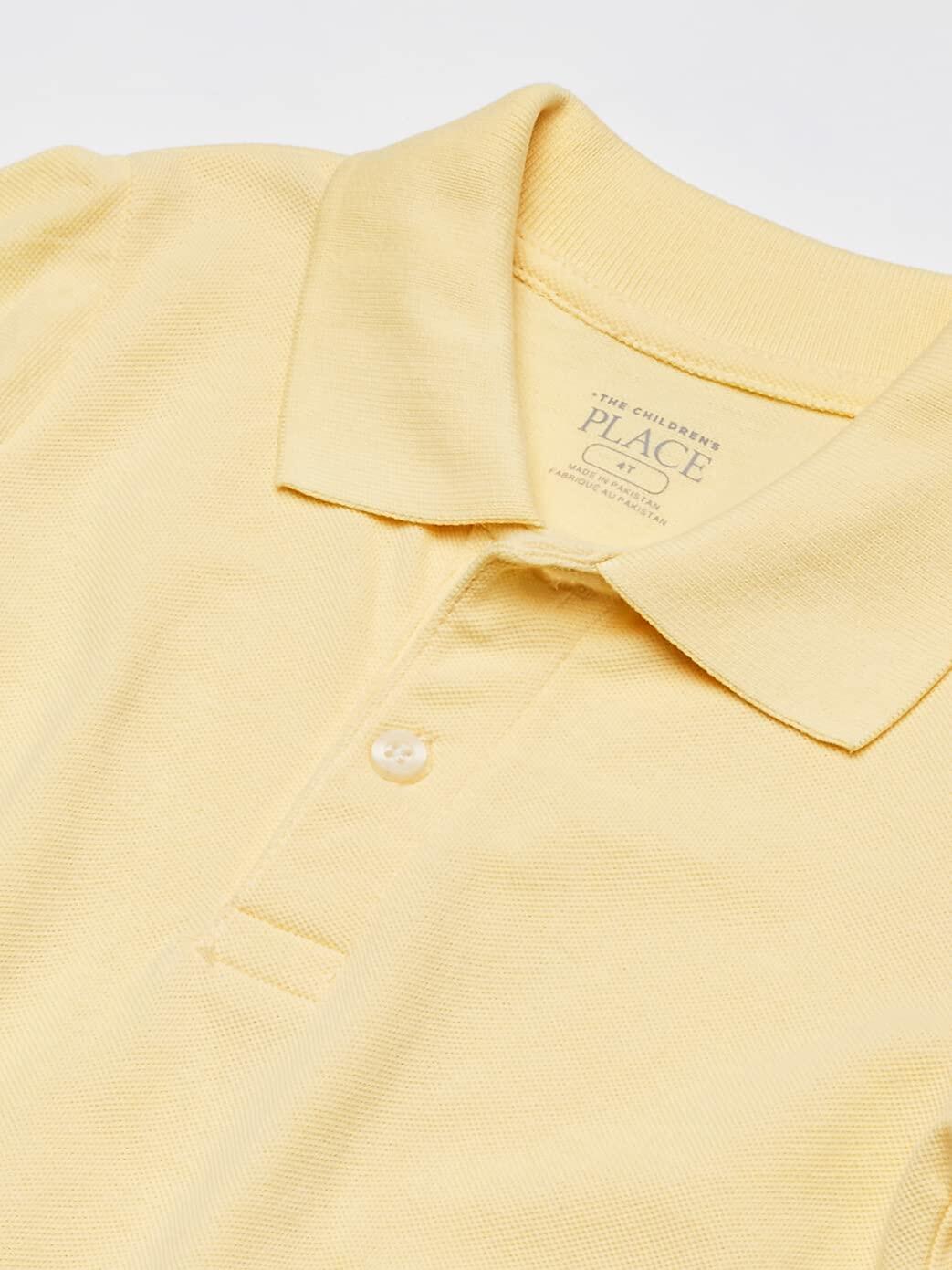 The Children's Place Long Sleeve Polo Shirt Yellow 6-9 Months New