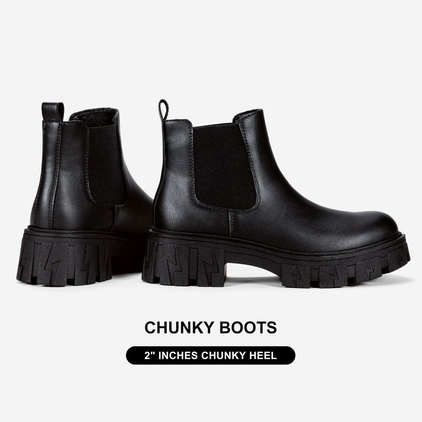 Jeossy Women's Nude Chelsea Combat Boots DJY9620, Platform, Size 9