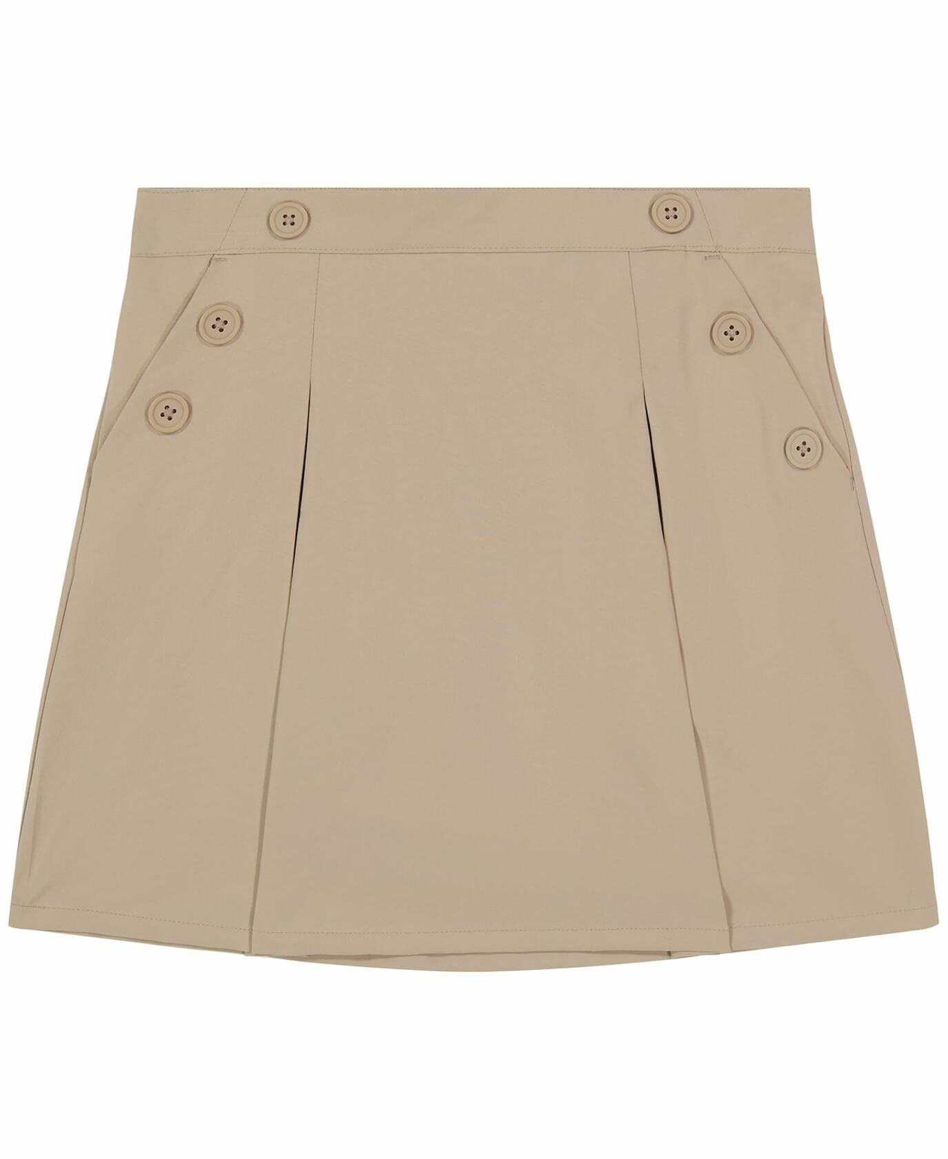 Nautica Girls Khaki Pull-On Scooter Skirt with Undershorts Size 18.5 Plus