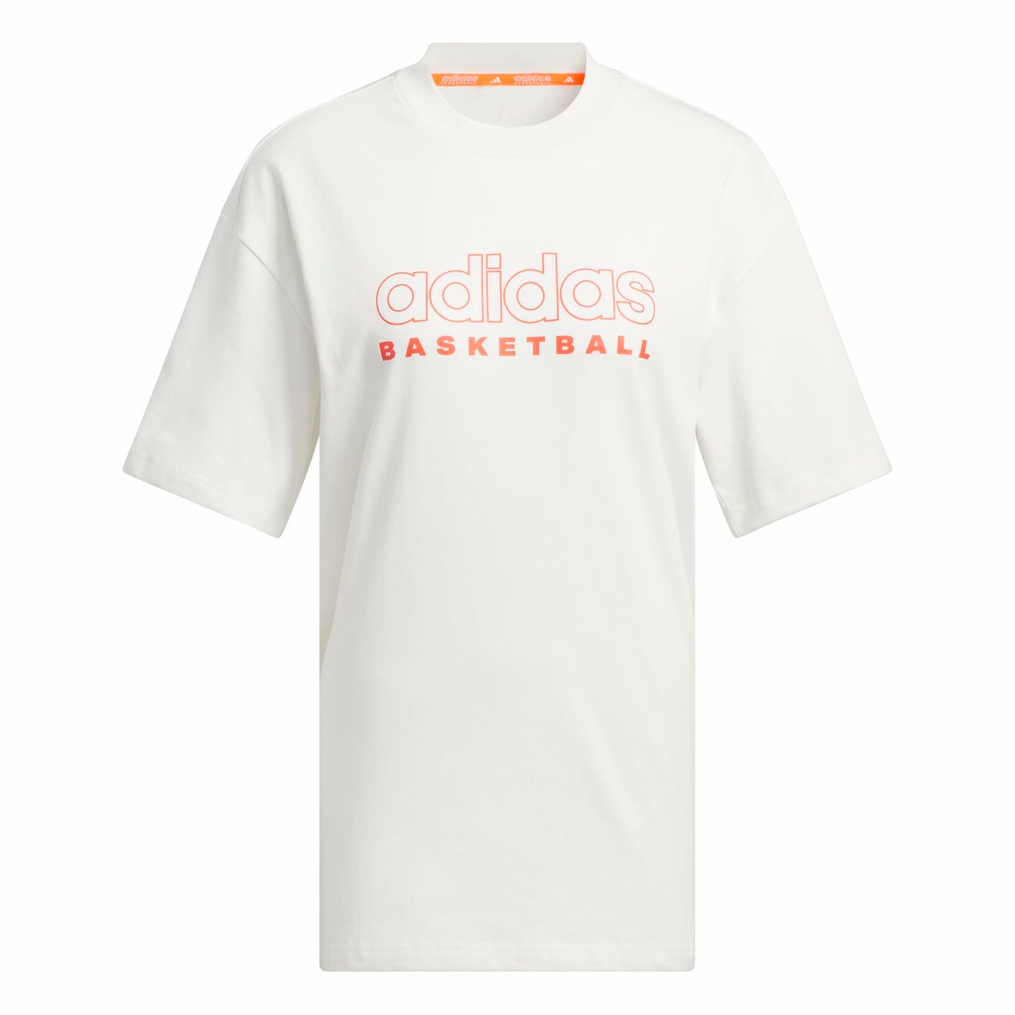 adidas Women's Select Basketball T-Shirt Cloud White/Solar Red