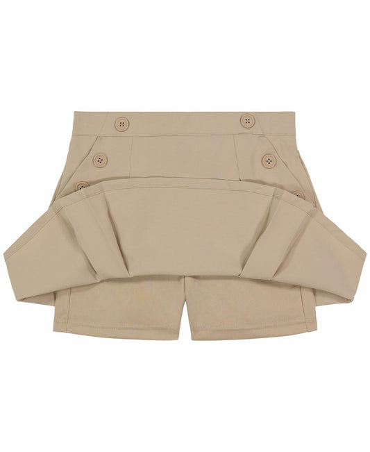 Nautica Girls Khaki Pull-On Scooter Skirt with Undershorts Size 18.5 Plus